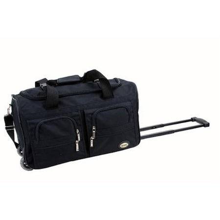 Fox Luggage Inc ROCKLAND PRD322-BLACK 22 Inch ROLLING DUFFLE BAG PRD322-Black